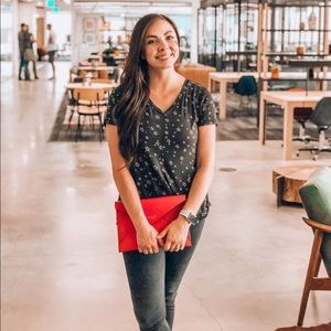 Guess Red Envelope Clutch